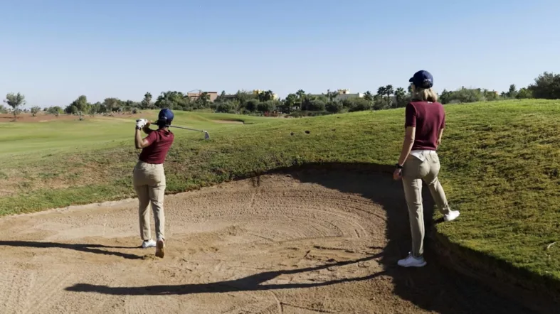 Depuis le bunker de fairway