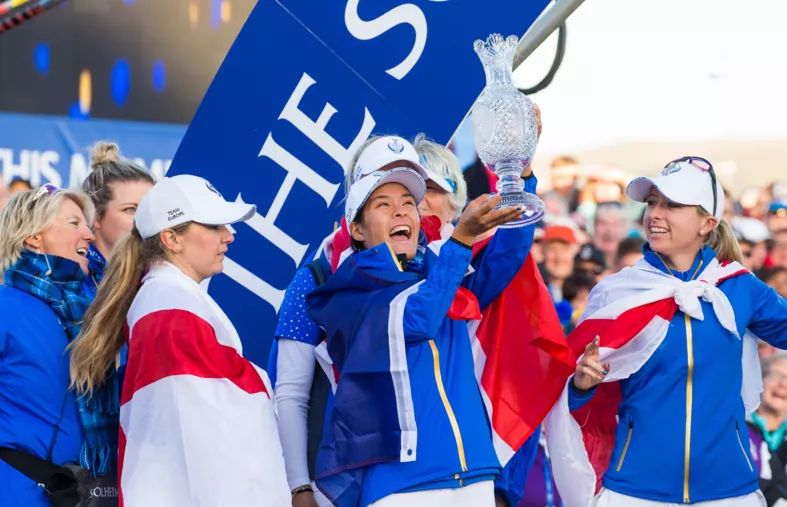 Solheim Cup : Céline Boutier, le cœur bleu et jaune