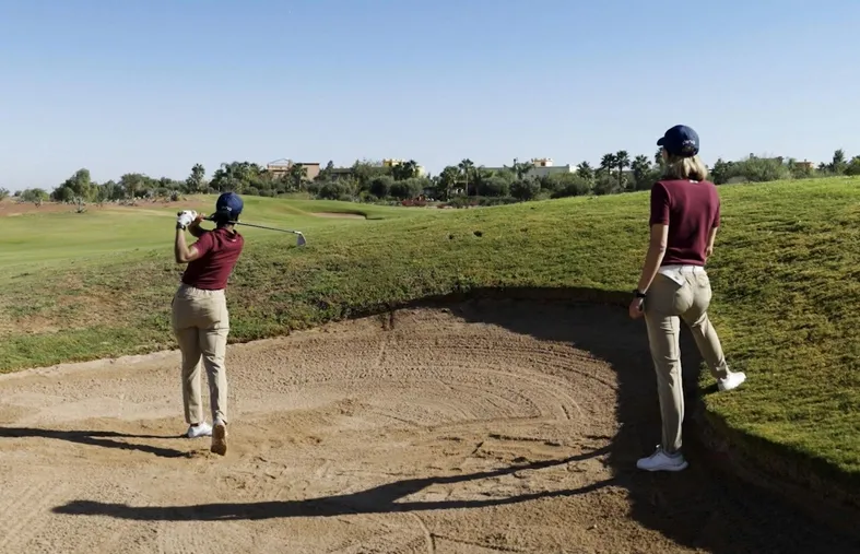 Depuis le bunker de fairway