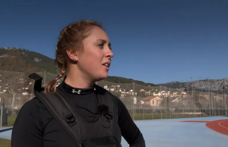 Séance de sport avec Pauline Roussin-Bouchard